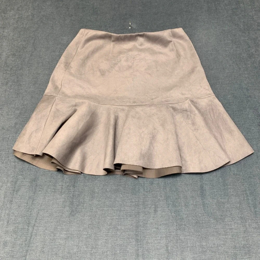 Aqua Grey Ruffled Skirt